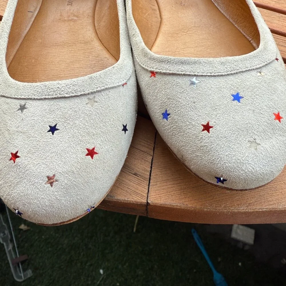 Isabel Marat Ballet Flats With Red, White, and Blue  Stars Size 37 - Picture 9 of 9